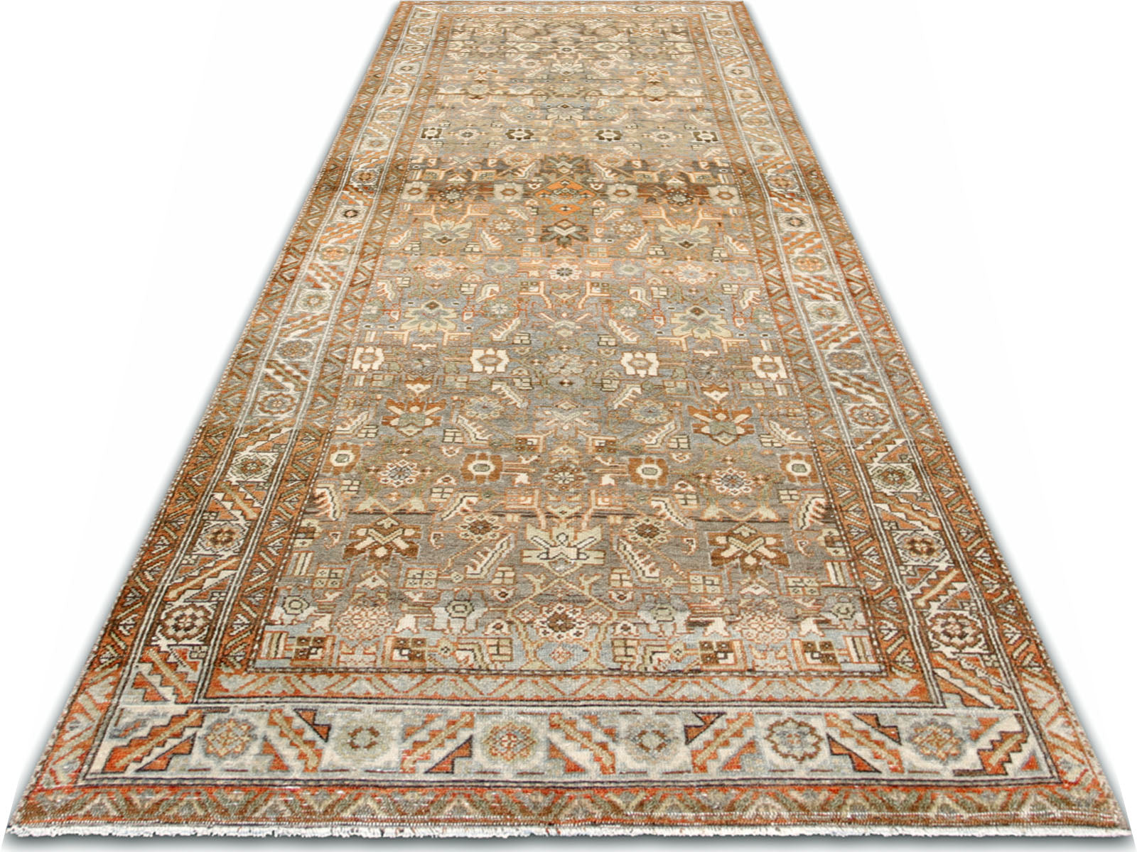 Antique Persian Melayer Rug - 3'3" x 9'10"