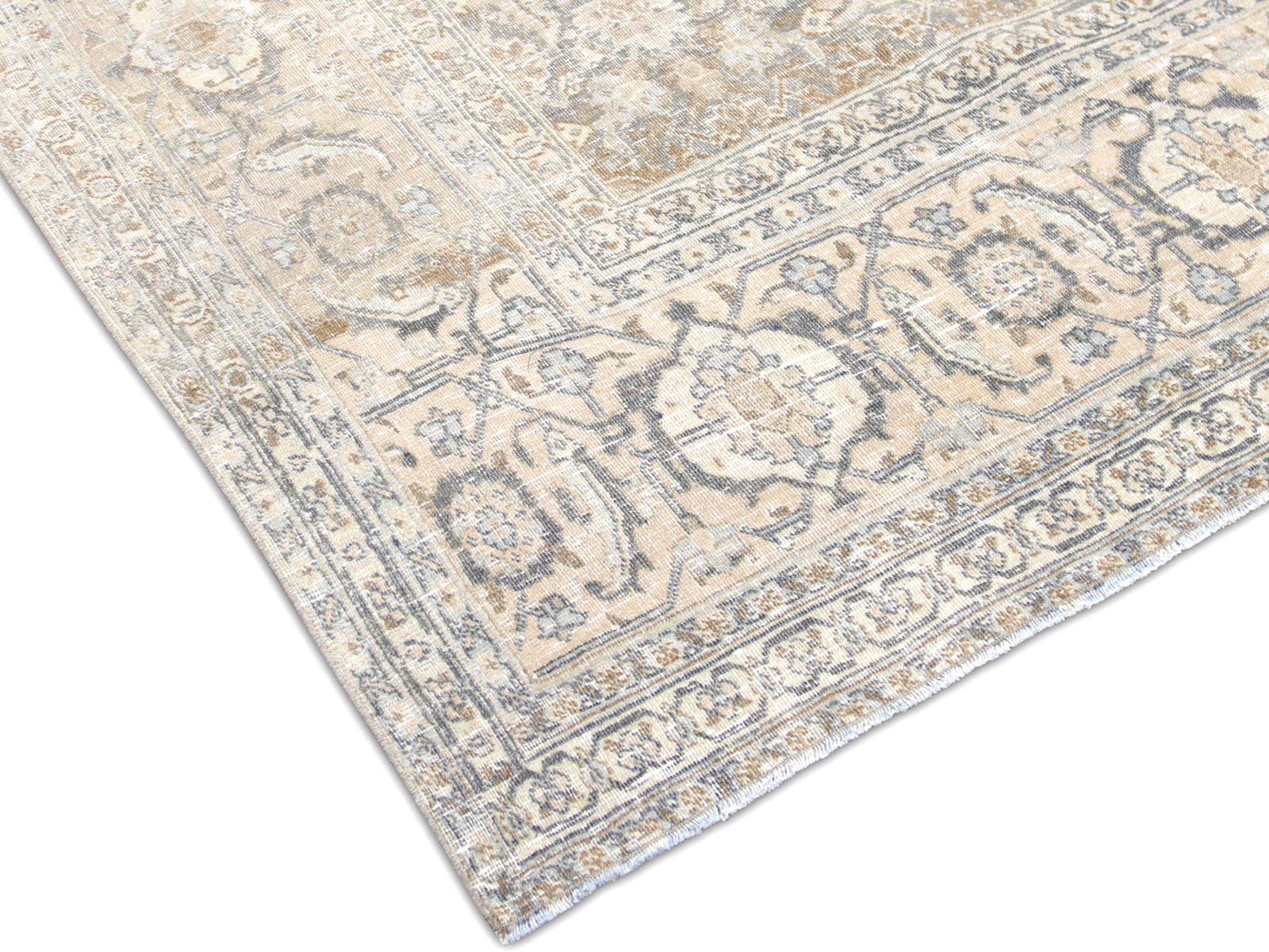 Semi Antique Persian Tabriz Rug - 8'9" x 12'4"