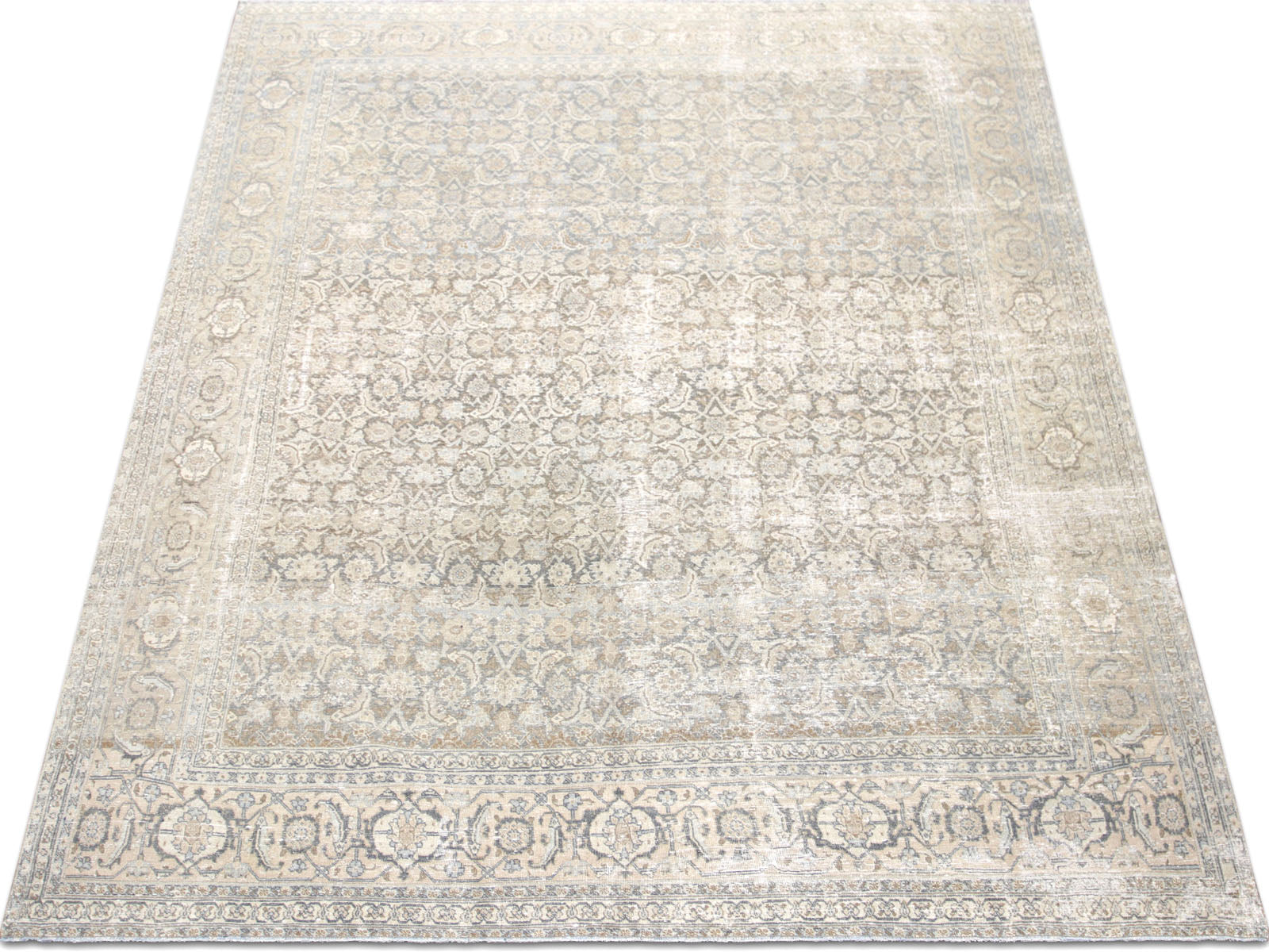 Semi Antique Persian Tabriz Rug - 8'9" x 12'4"