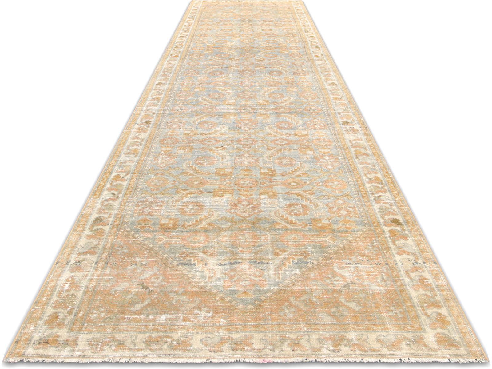 Antique Persian Melayer Runner - 3'4" x 12'11"