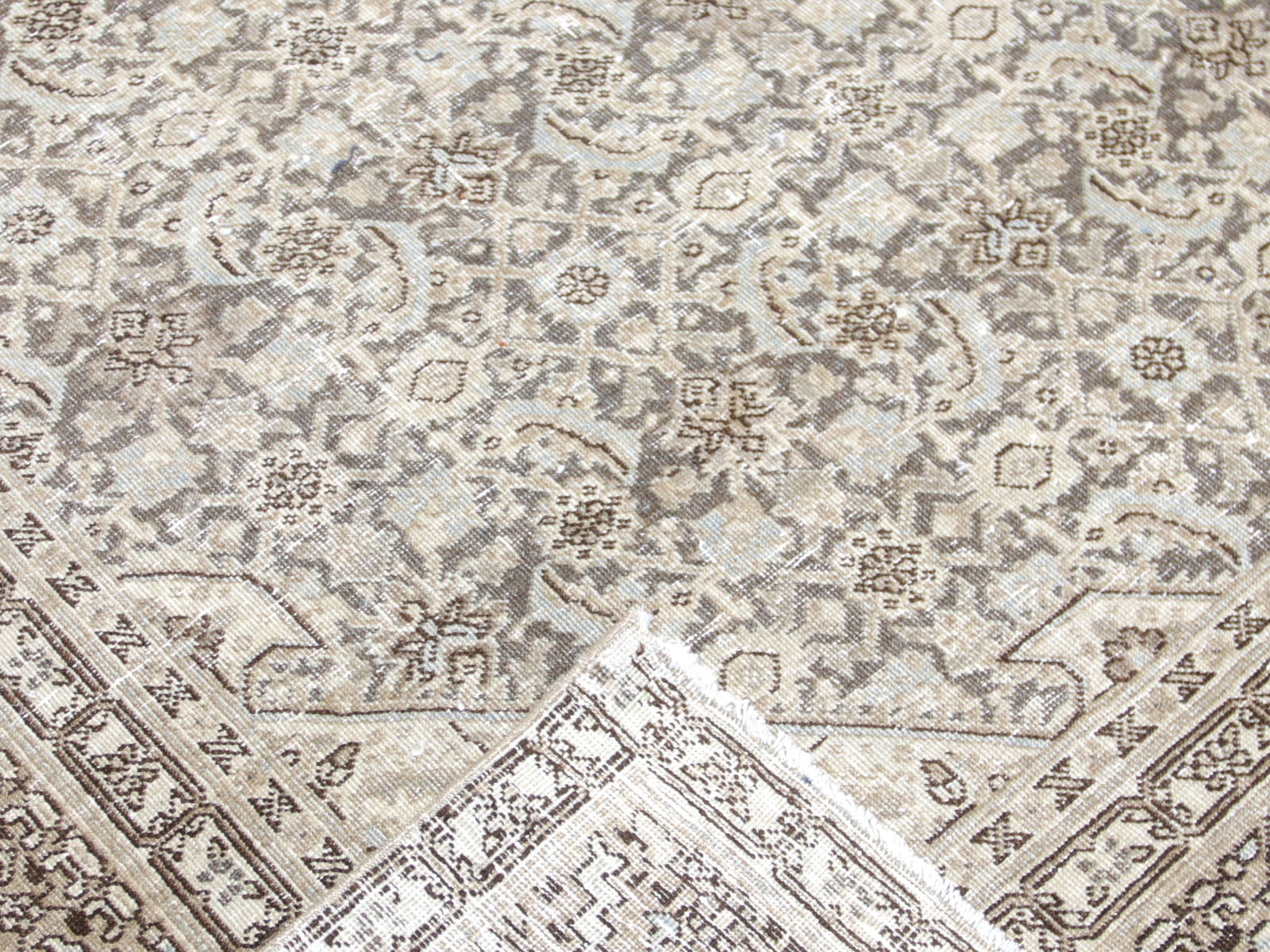 Semi Antique Persian Tabriz Rug - 6'11" x 10'4"