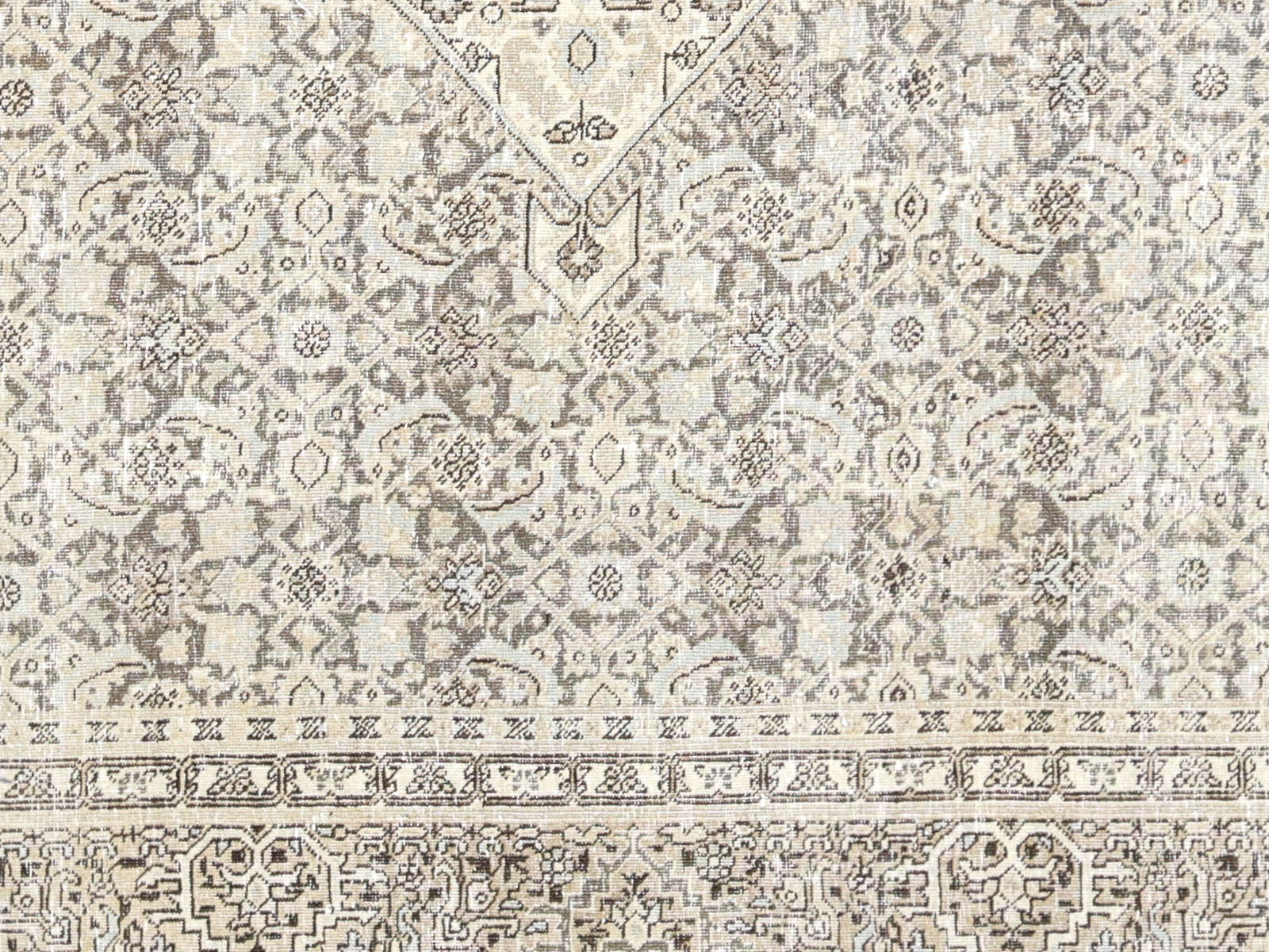 Semi Antique Persian Tabriz Rug - 6'11" x 10'4"