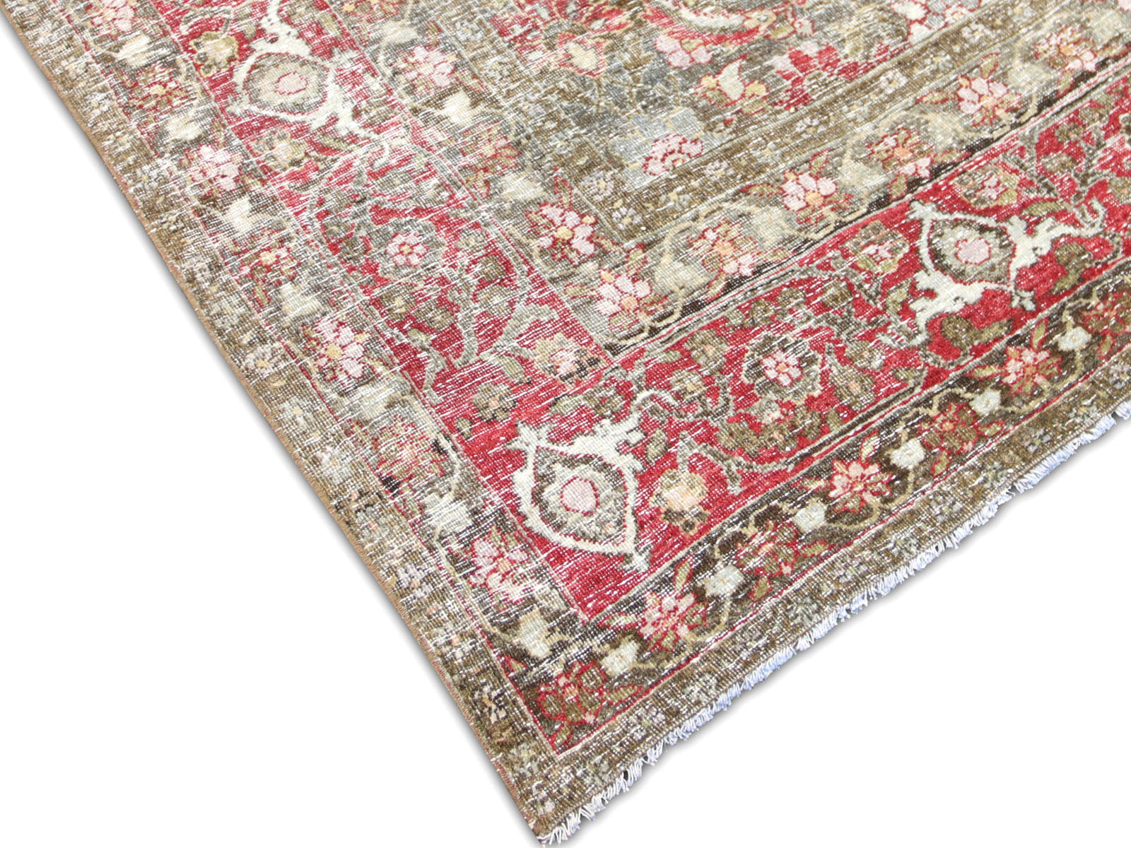 Semi Antique Persian Yazd Rug - 7'5" x 10'10"