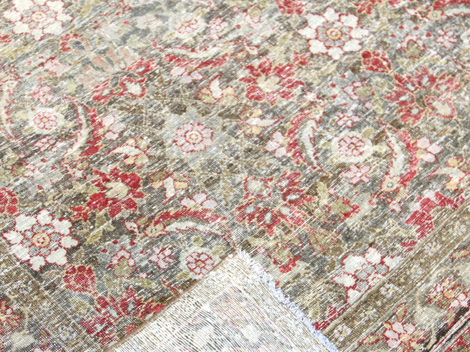 Semi Antique Persian Yazd Rug - 7'5" x 10'10"