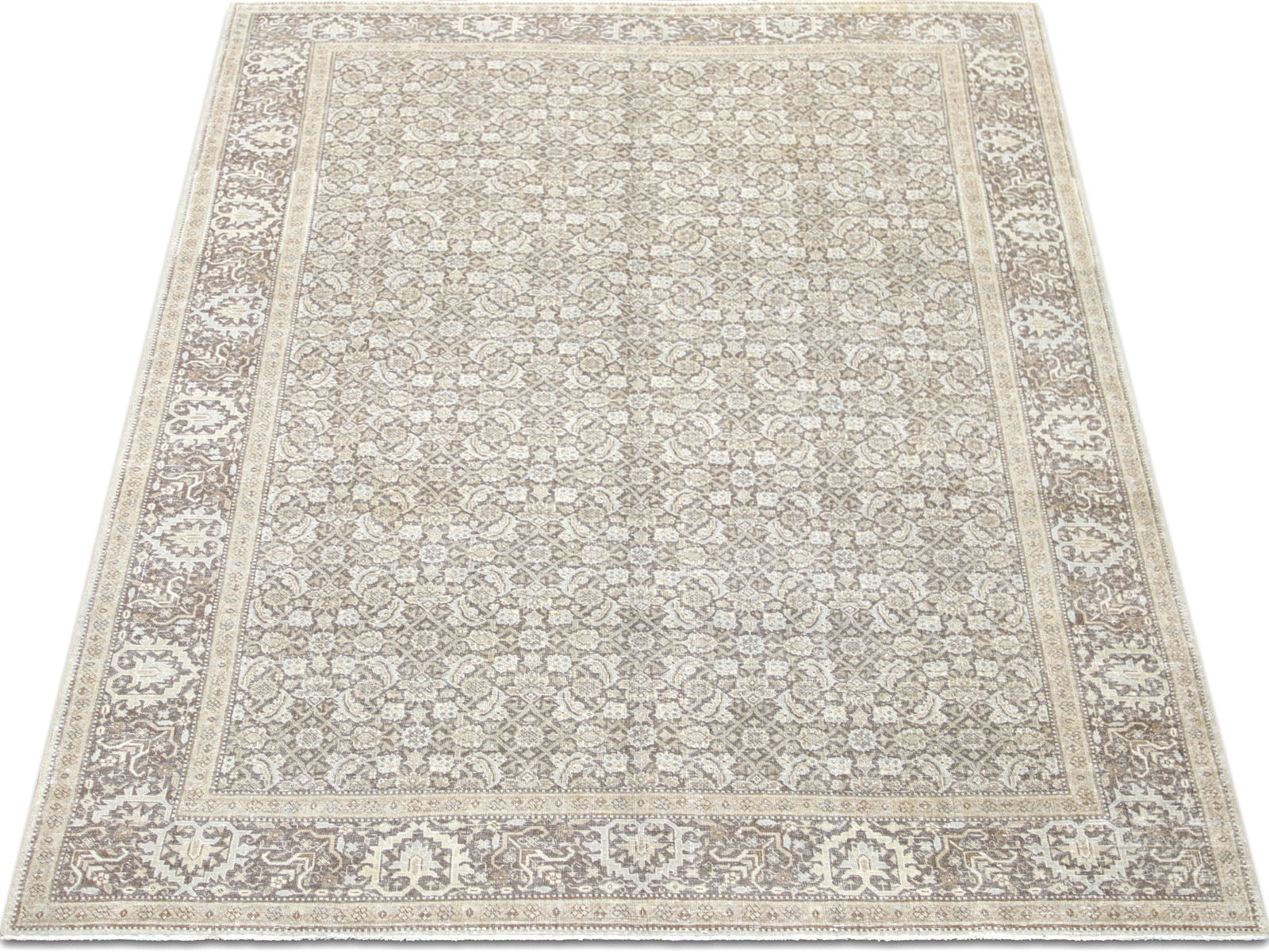 Semi Antique Persian Tabriz Rug - 7'6" x 10"9"