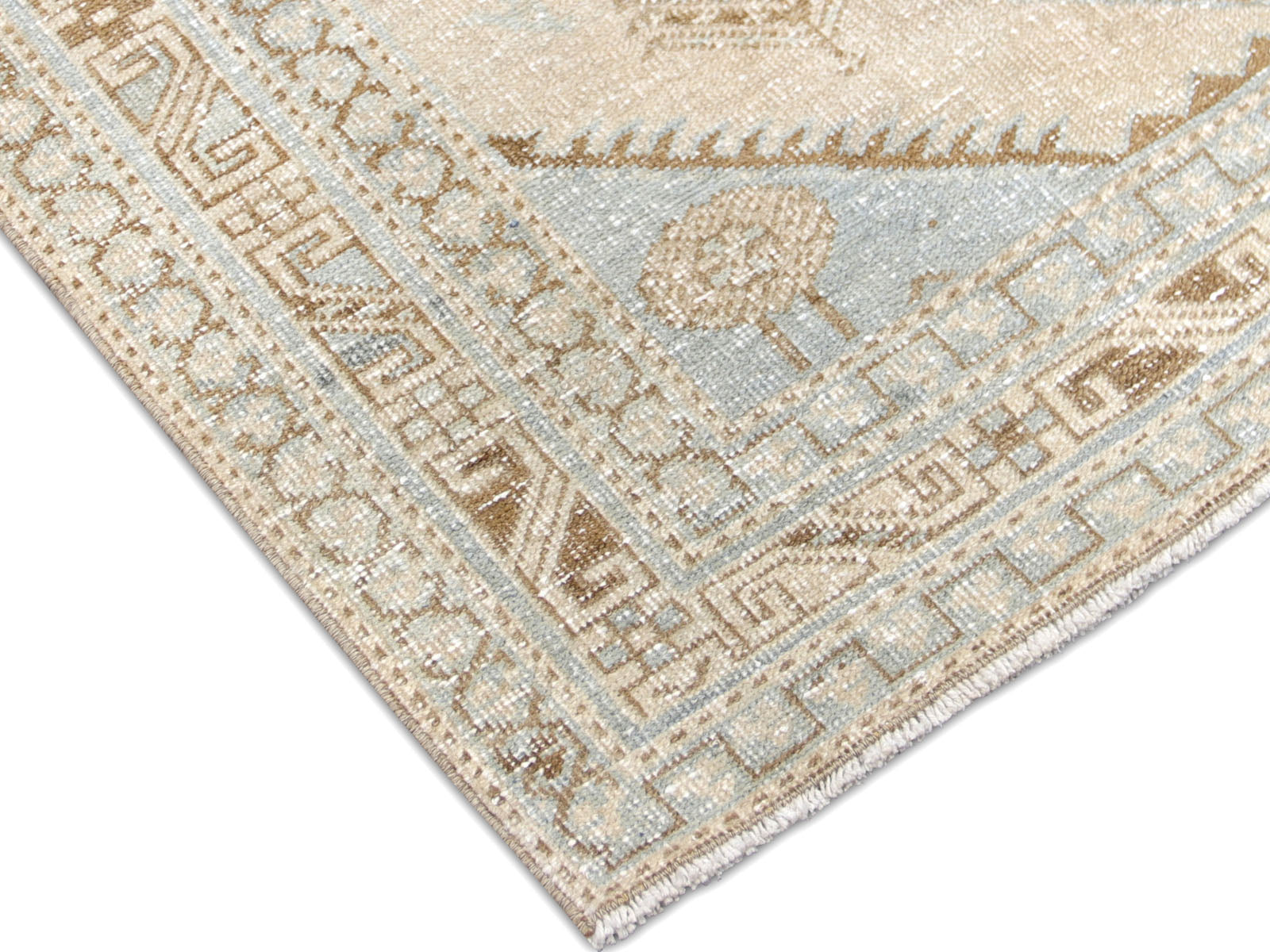 Semi Antique Persian Heriz Runner - 3'5" x 14'7"