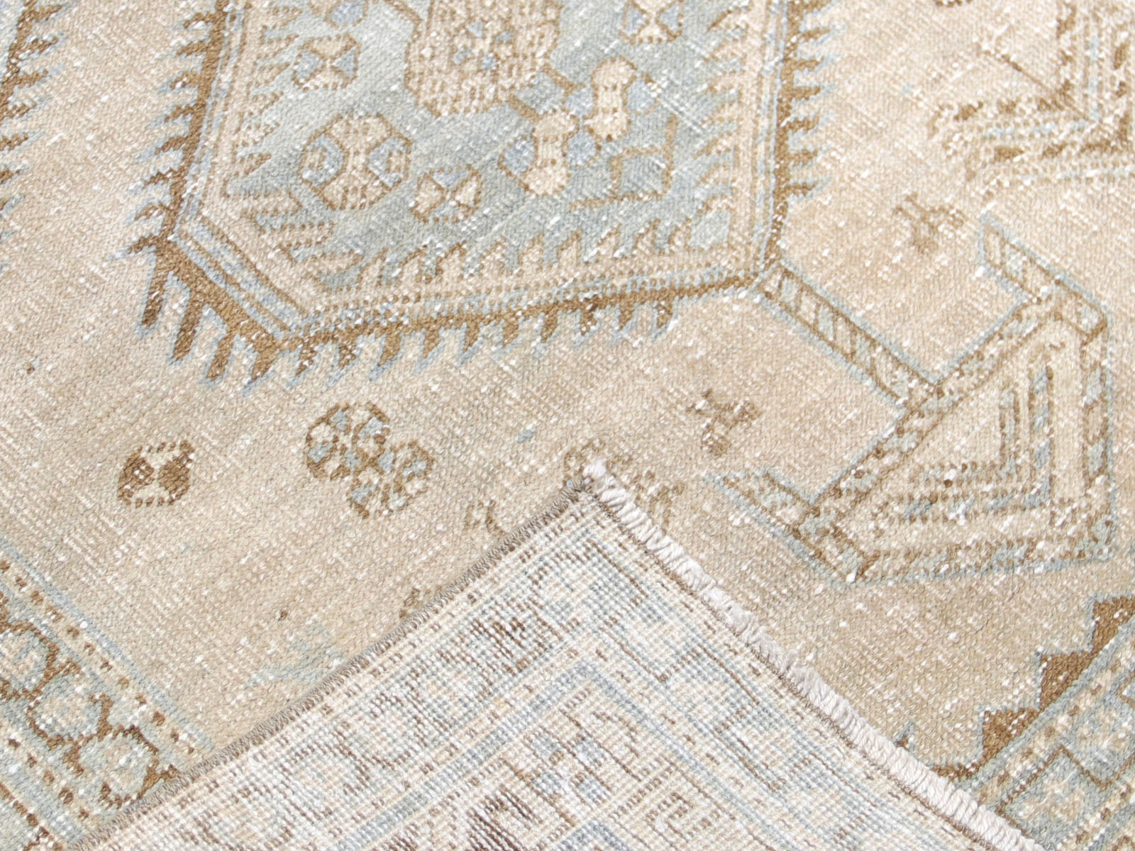 Semi Antique Persian Heriz Runner - 3'5" x 14'7"