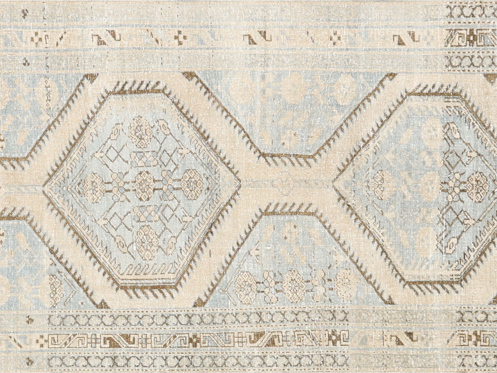 Semi Antique Persian Heriz Runner - 3'5" x 14'7"