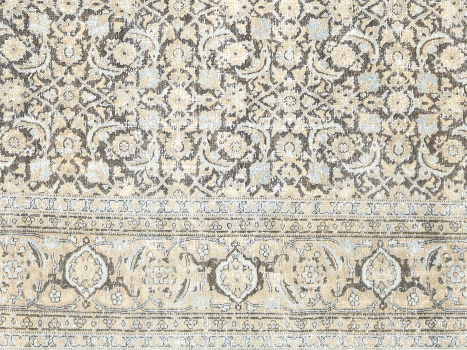Semi Antique Persian Tabriz Rug - 7'5" x 10'3"