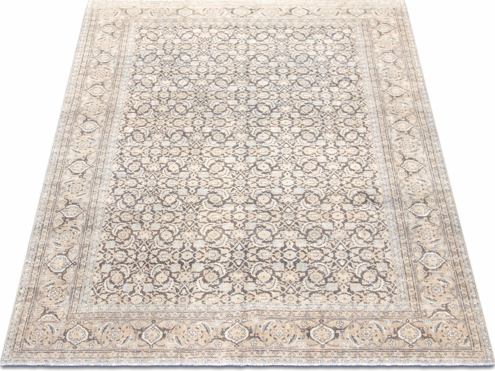 Semi Antique Persian Tabriz Rug - 7'5" x 10'3"