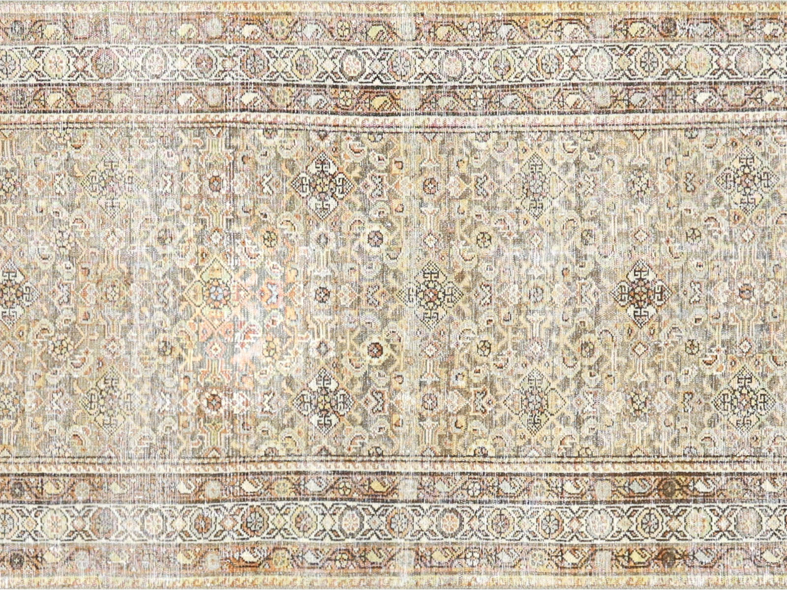 Antique Persian Melayer Runner - 3'1" x 15'9"