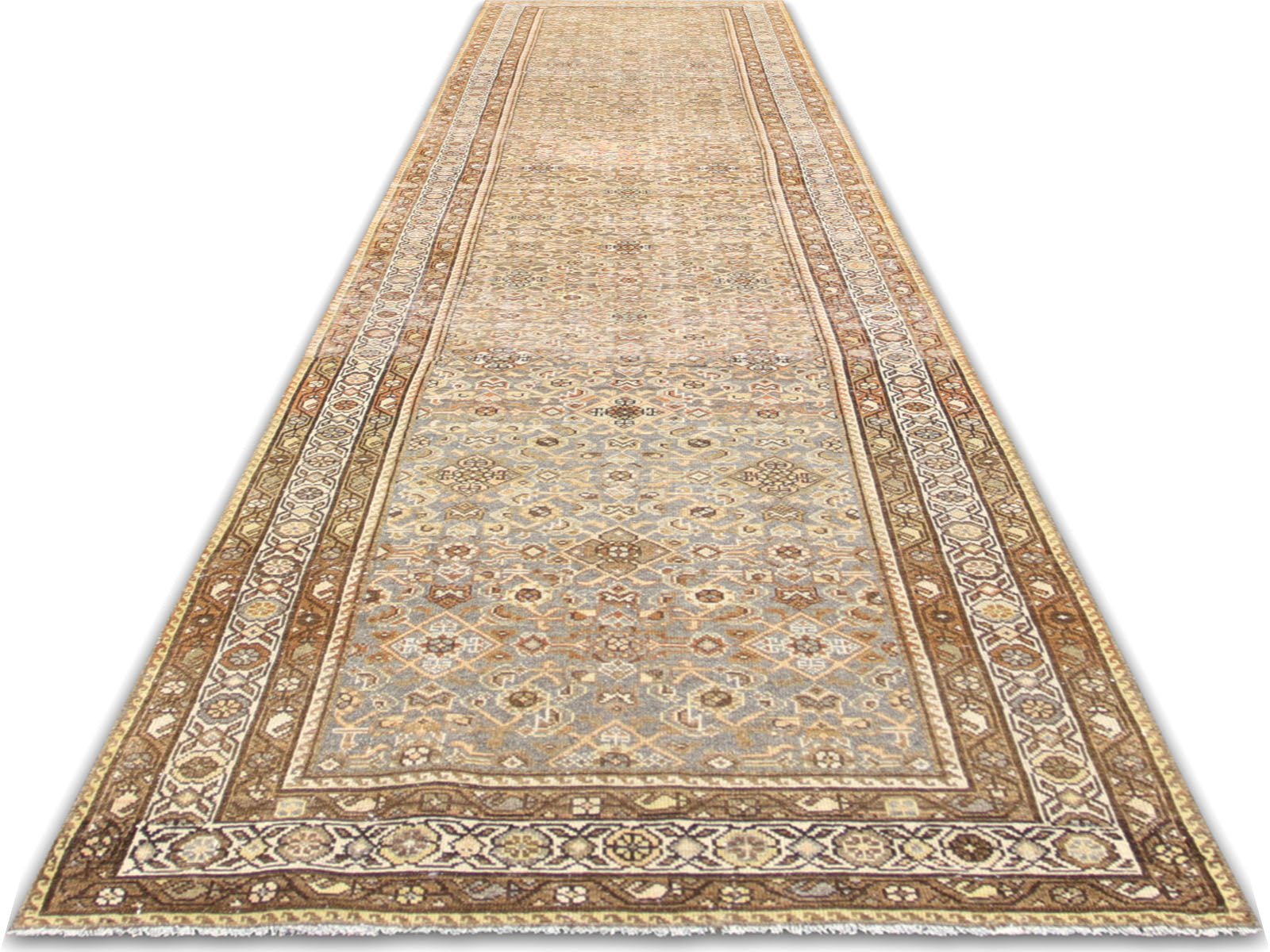 Antique Persian Melayer Runner - 3'1" x 15'9"
