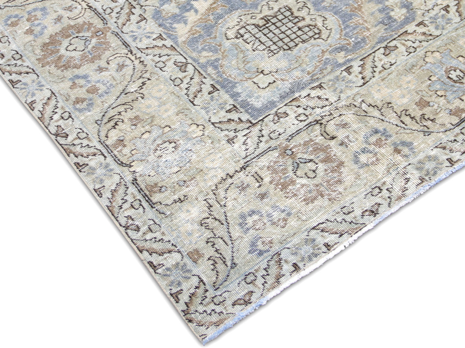 Semi Antique Persian Tabriz Rug - 7'1" x 10'10"