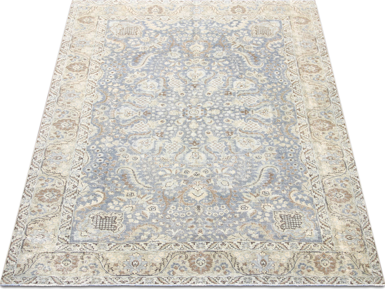 Semi Antique Persian Tabriz Rug - 7'1" x 10'10"