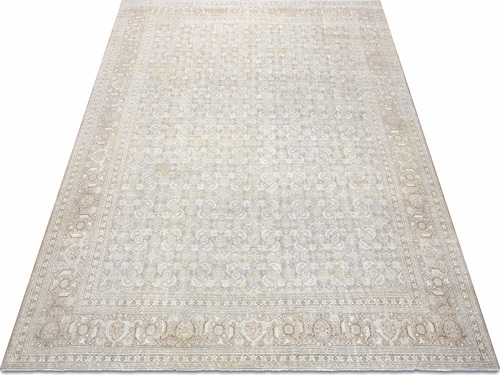 Semi Antique Persian Tabriz Rug - 10'1" x 13'8"