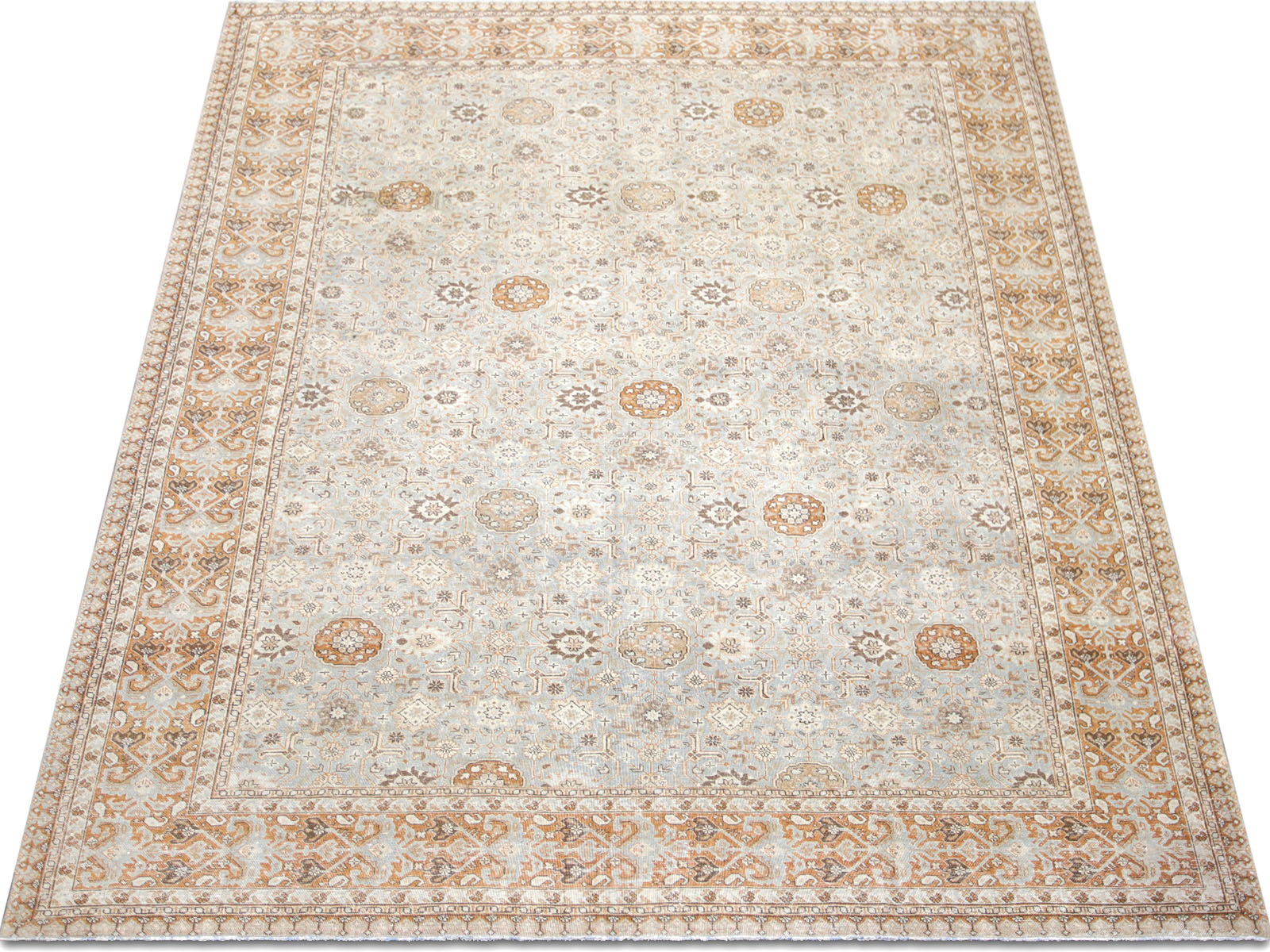 Semi Antique Persian Tabriz Rug - 8'9" x 11'0"