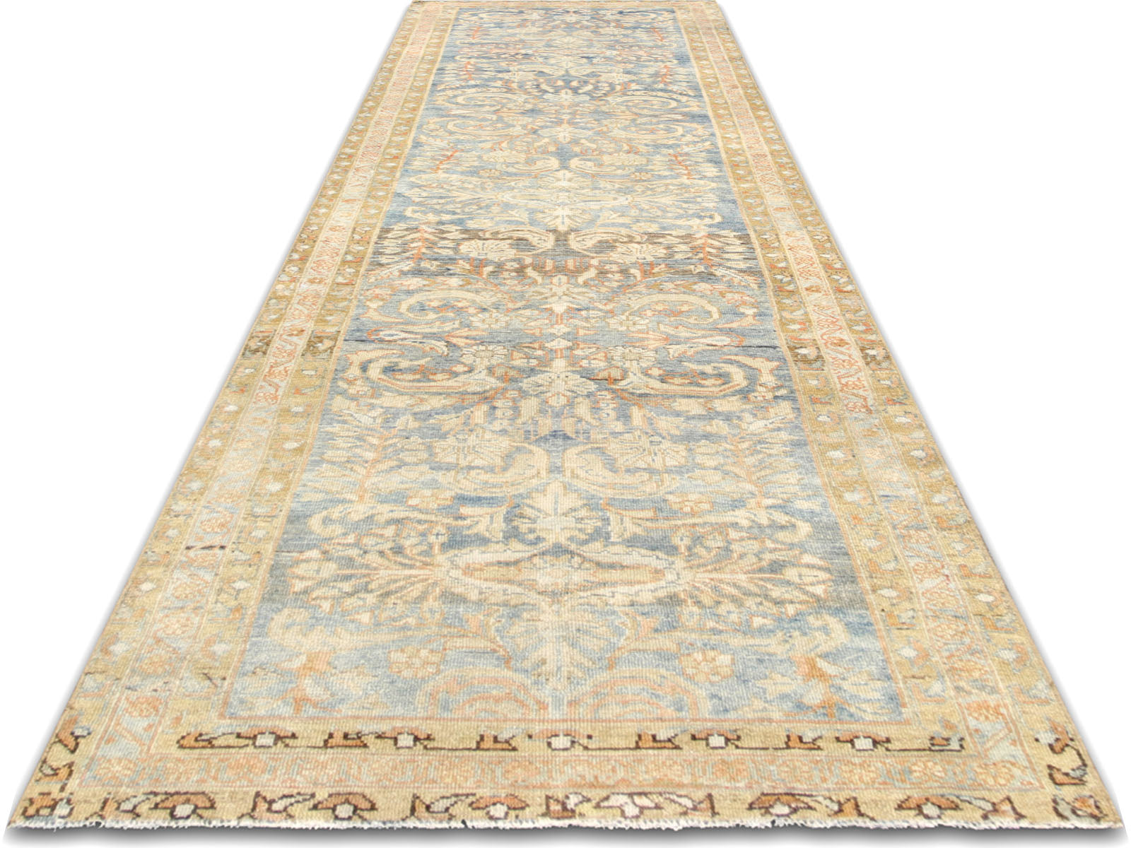 Antique Persian Melayer Runner - 3'4" x 12'10"