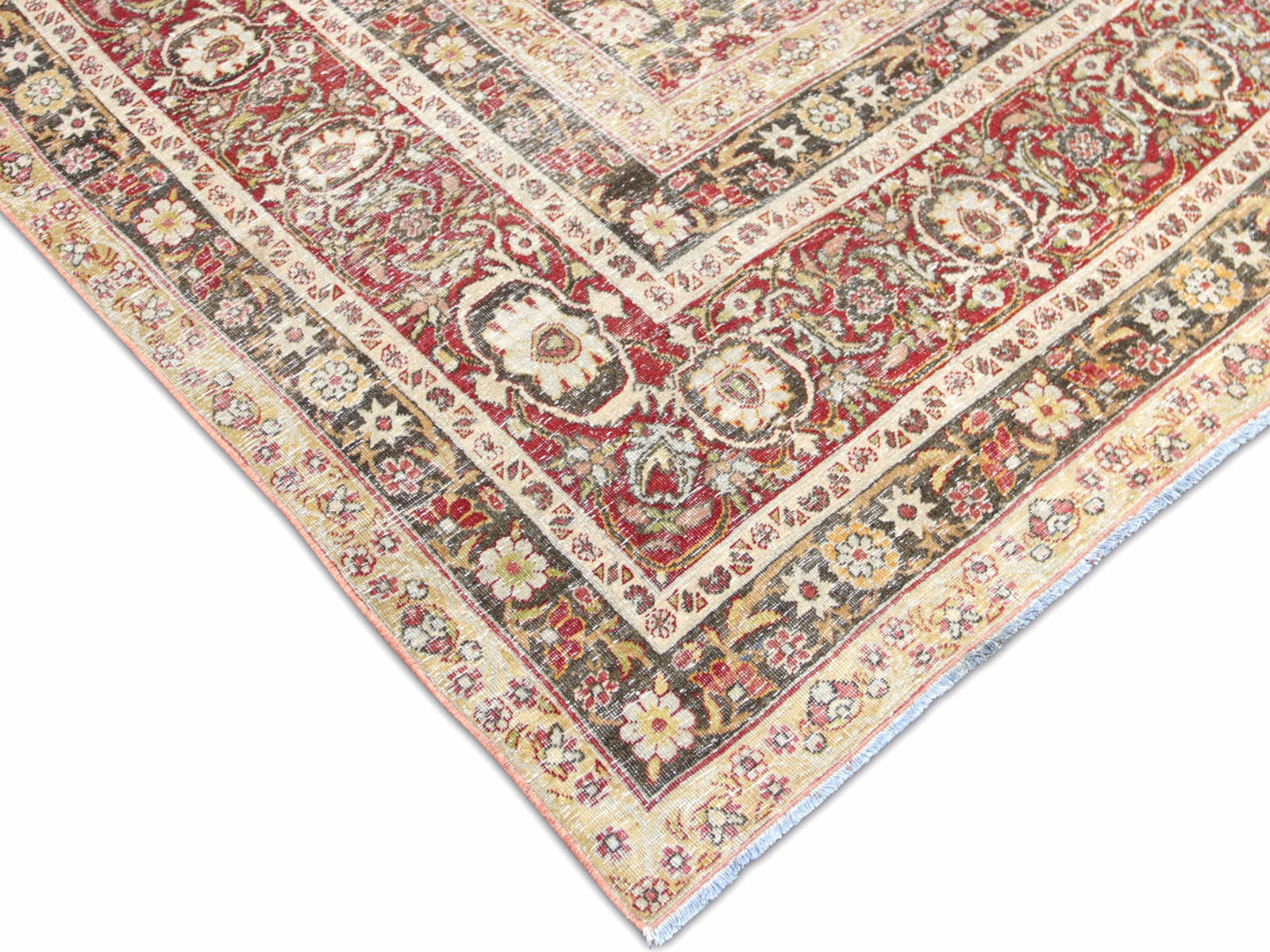 Antique Persian Yazd Rug - 10'3" x 14'10"