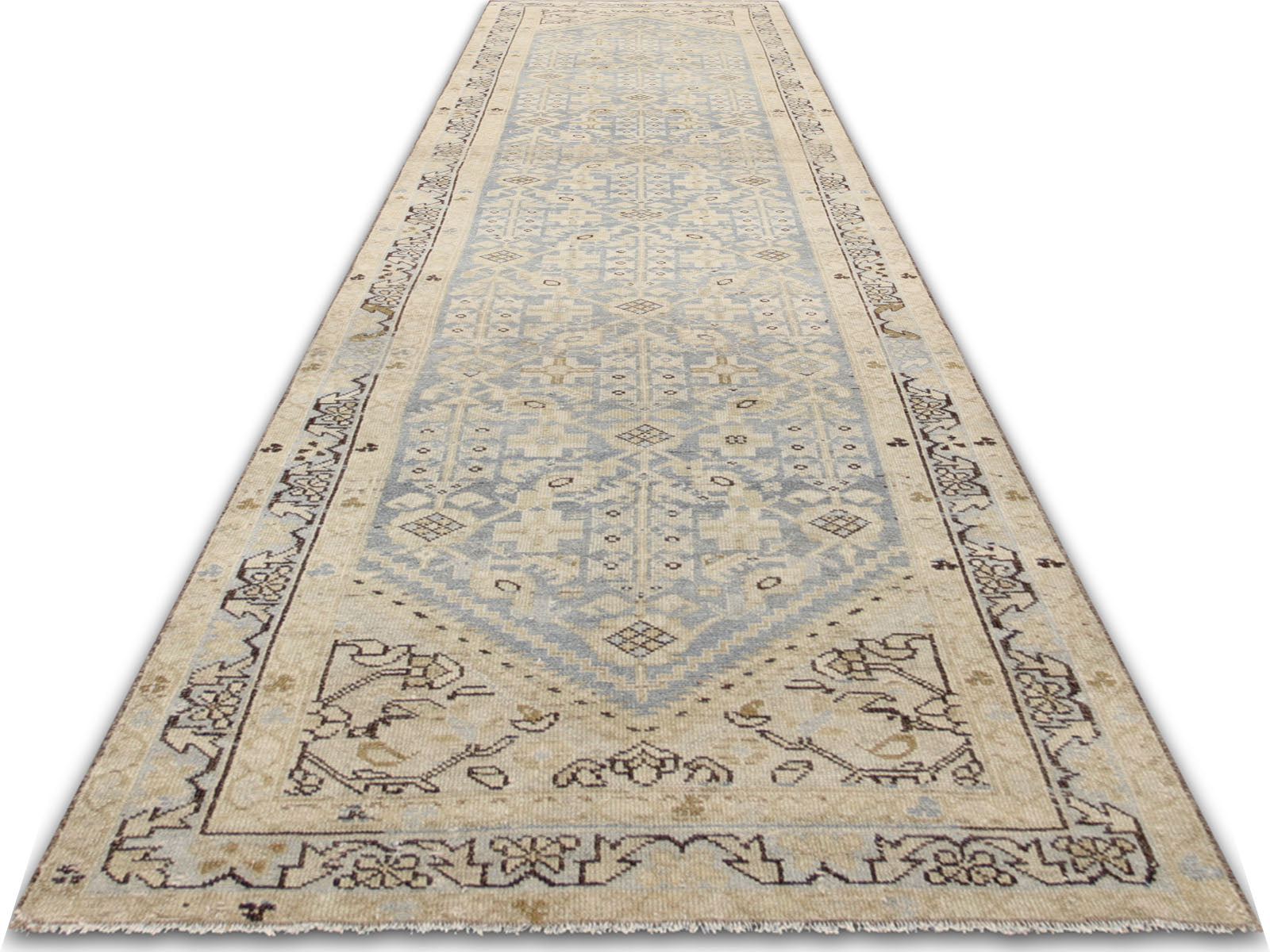 Antique Persian Melayer Runner - 3'3" x 13'5"