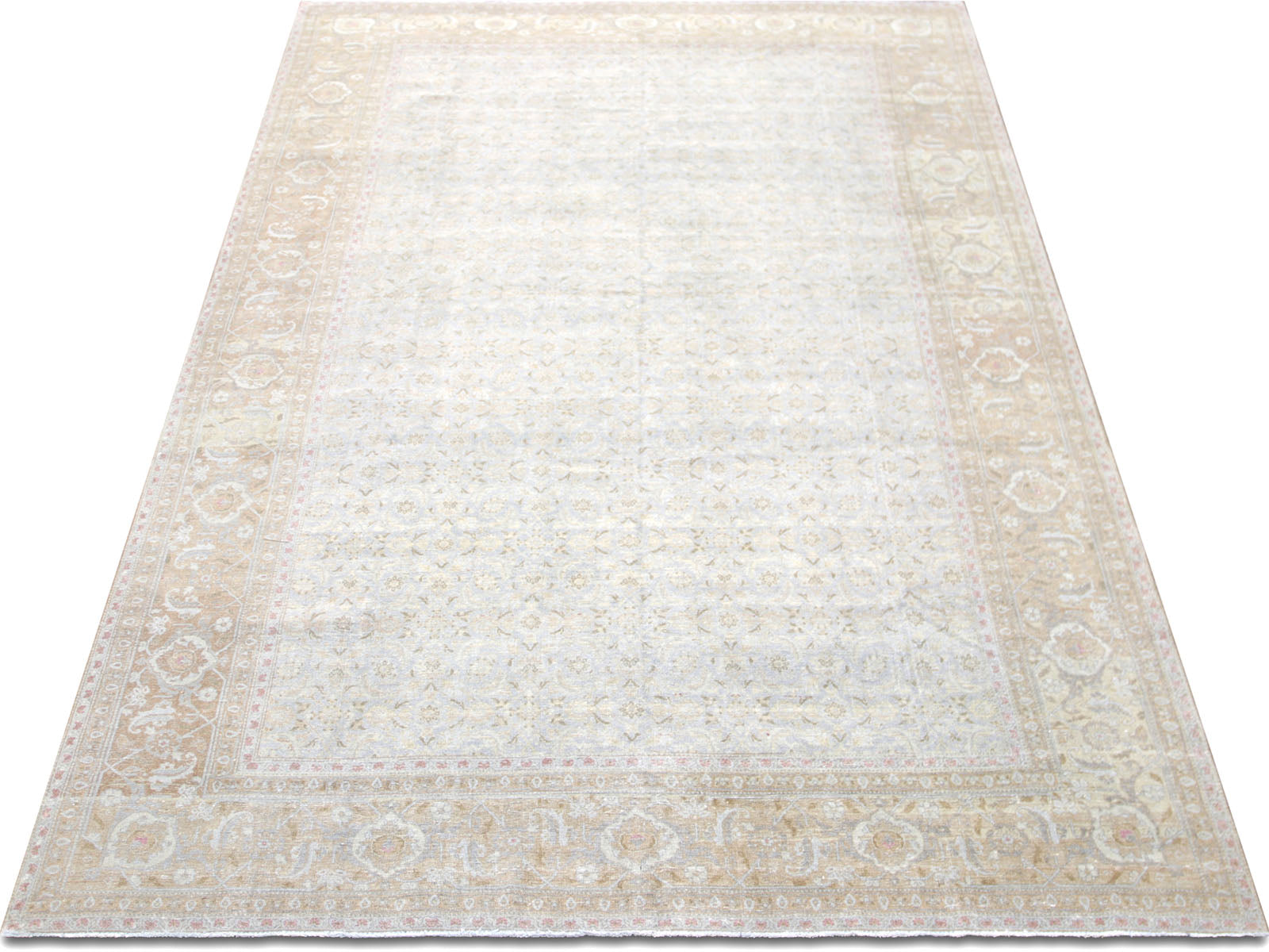 Semi Antique Persian Tabriz Rug - 8'8" x 14'4"