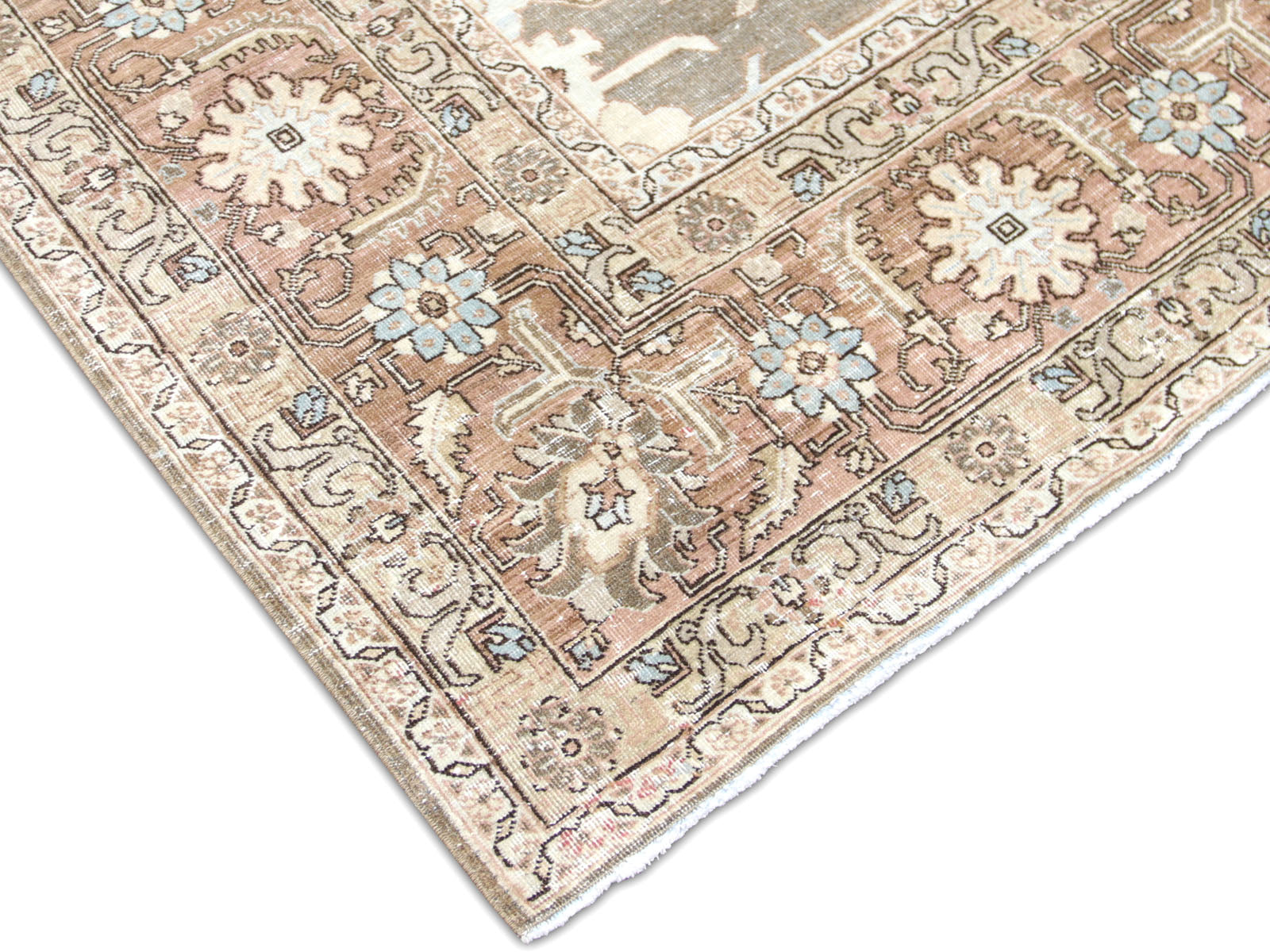Semi Antique Persian Tabriz Rug - 8'10" x 12'5"