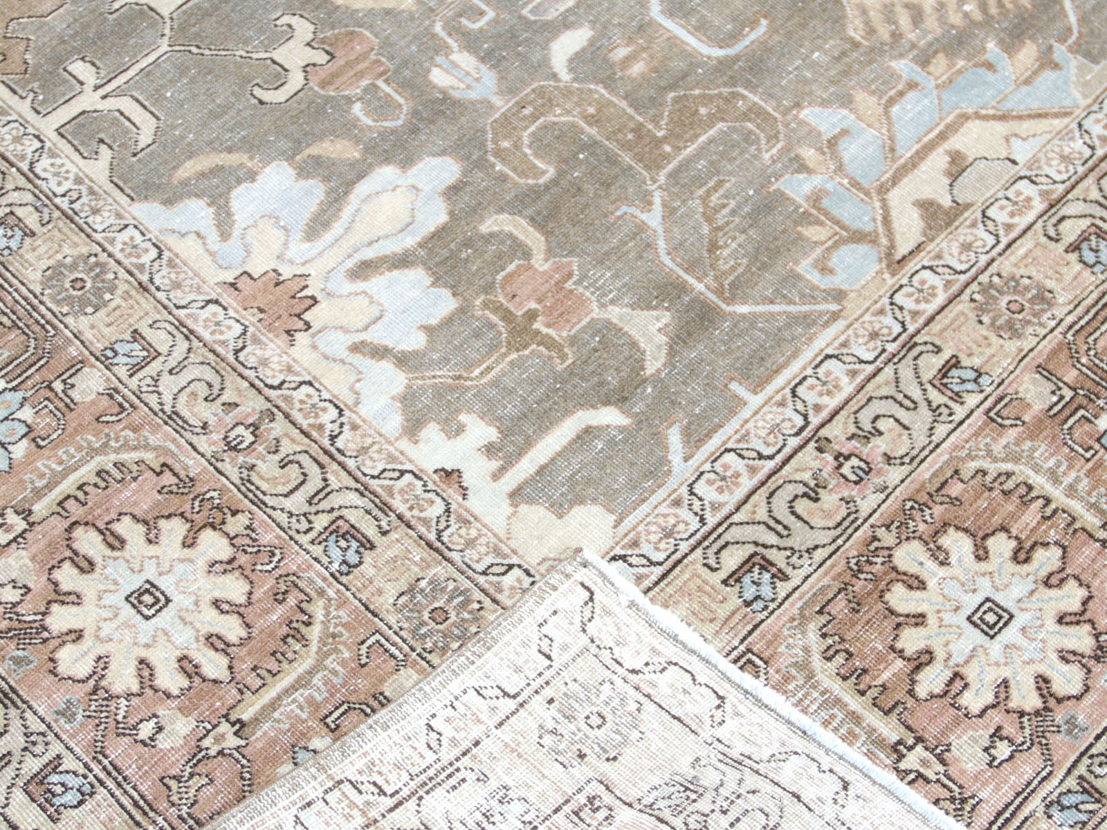 Semi Antique Persian Tabriz Rug - 8'10" x 12'5"
