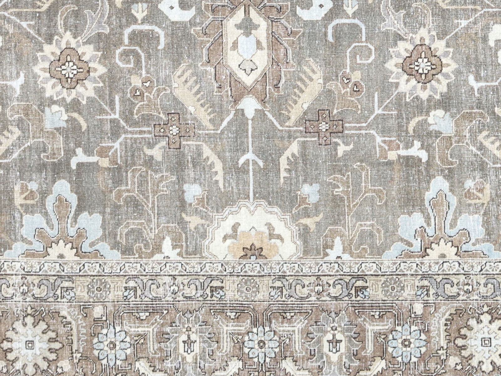 Semi Antique Persian Tabriz Rug - 8'10" x 12'5"