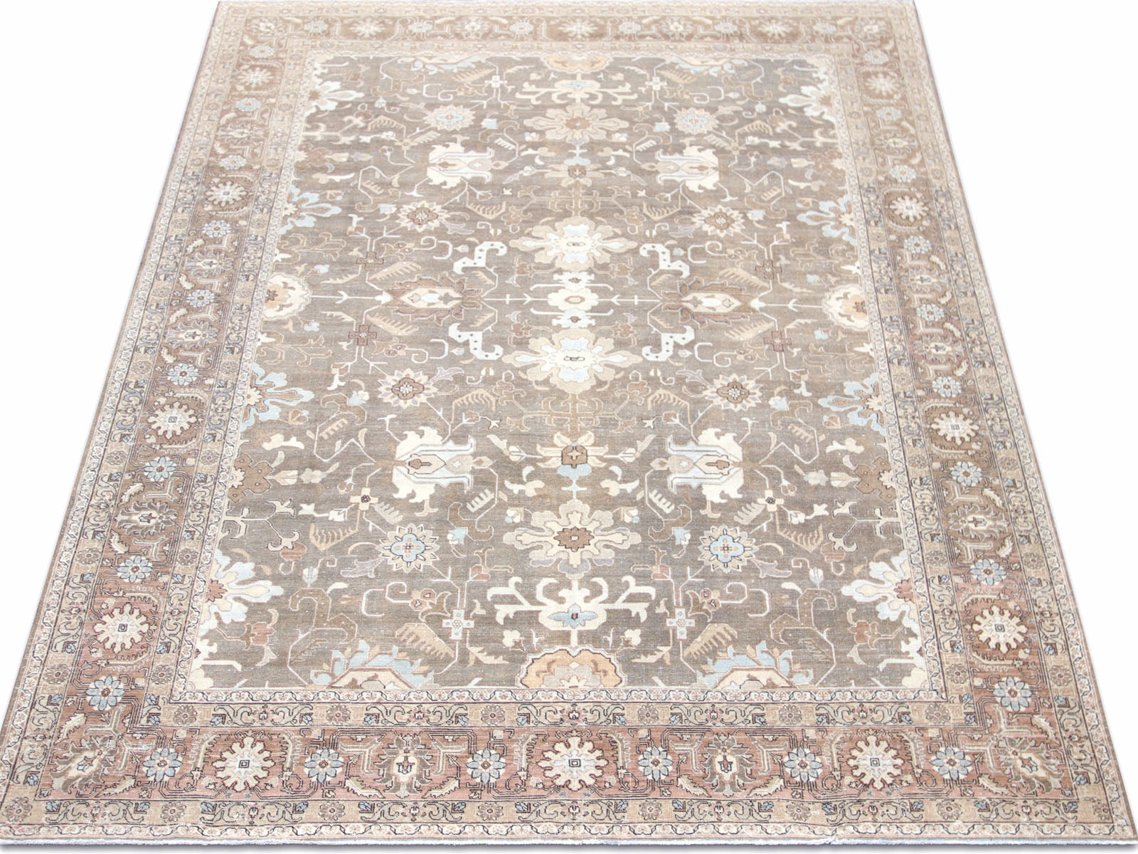 Semi Antique Persian Tabriz Rug - 8'10" x 12'5"