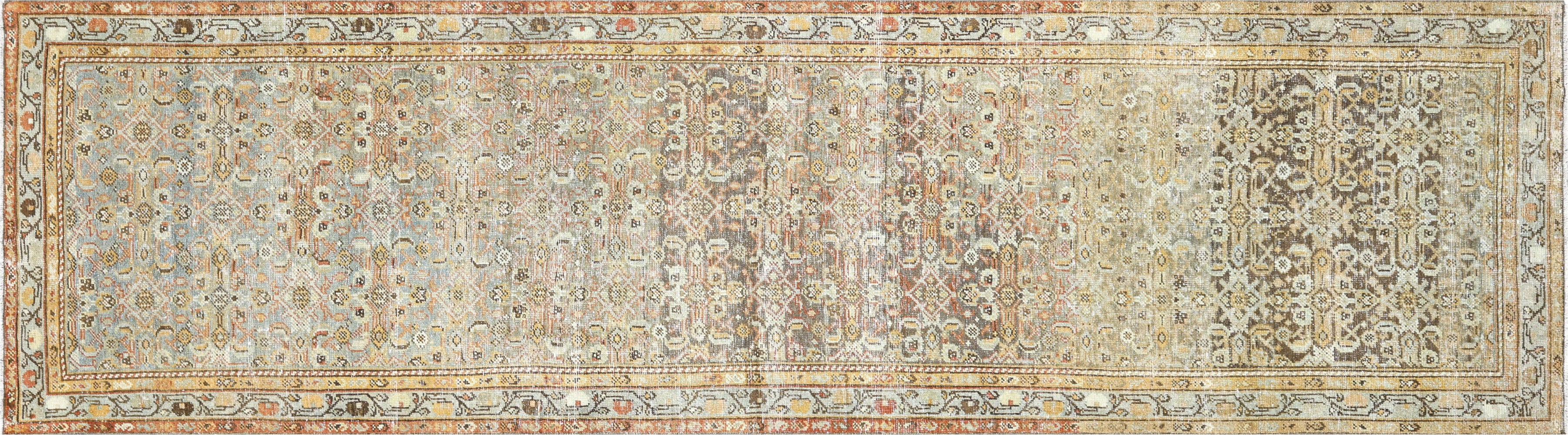 Antique Persian Melayer Runner - 3'7" x 12'7" - 240140