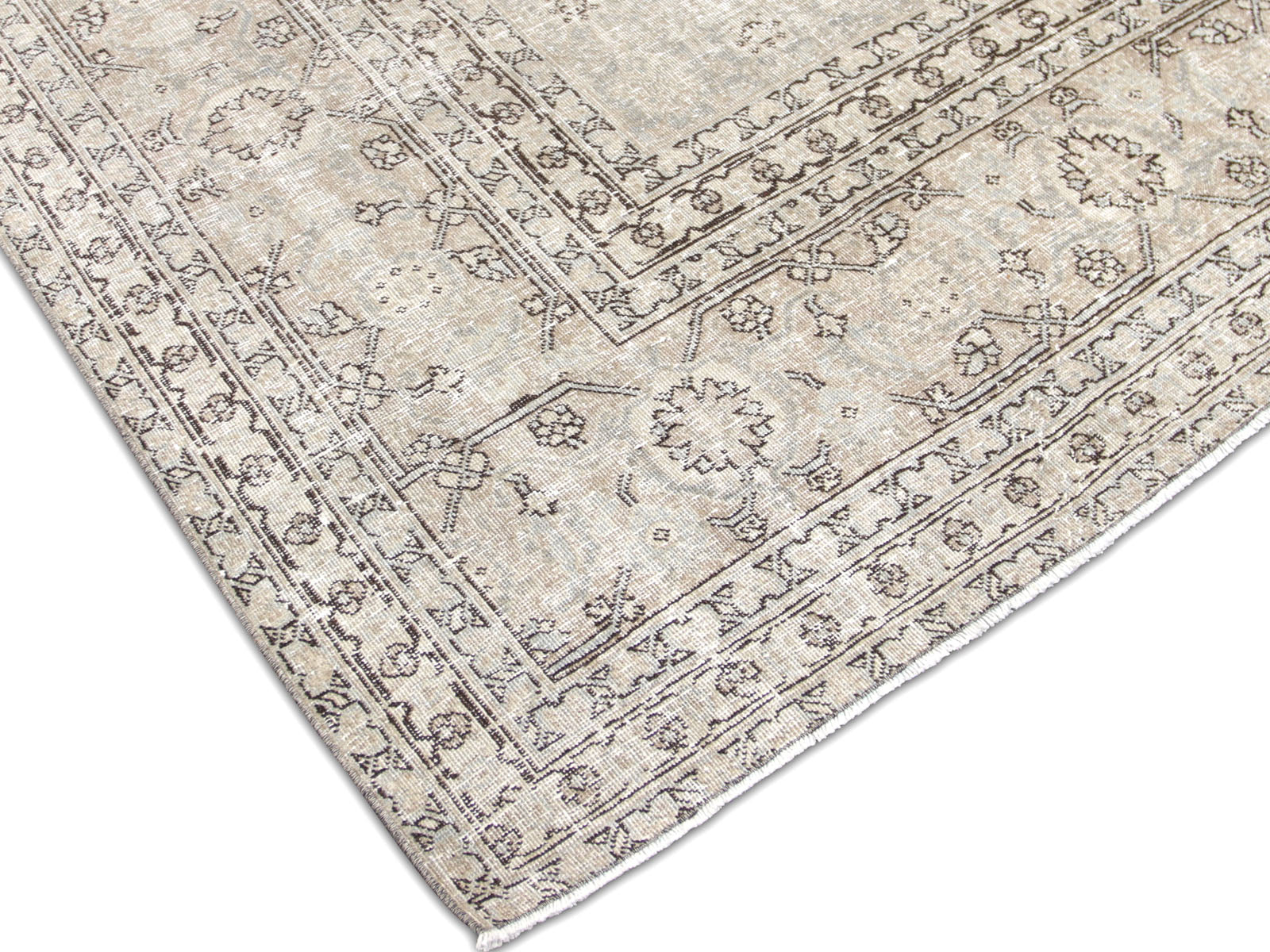 Semi Antique Persian Tabriz Rug - 9'0" x 12'4"