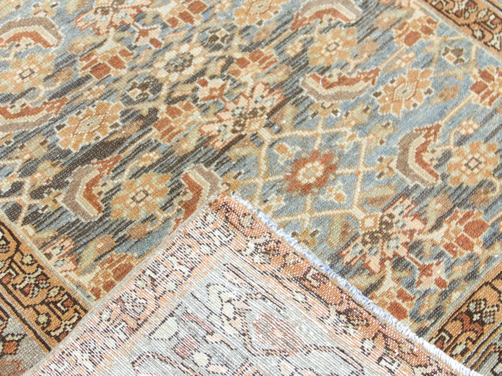 Semi Antique Persian Melayer Runner - 3'5" x 15'3" - 240143