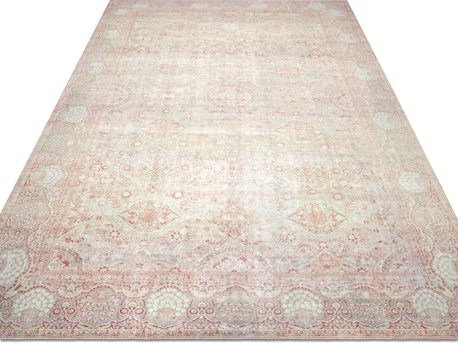 Antique Persian Yazd Rug - 14'2" x 23'6"