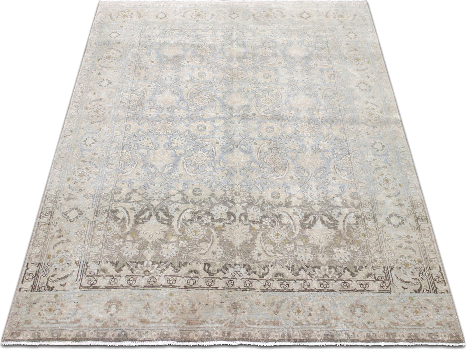 Semi Antique Persian Tabriz Rug - 4'6" x 6'0" - 240155