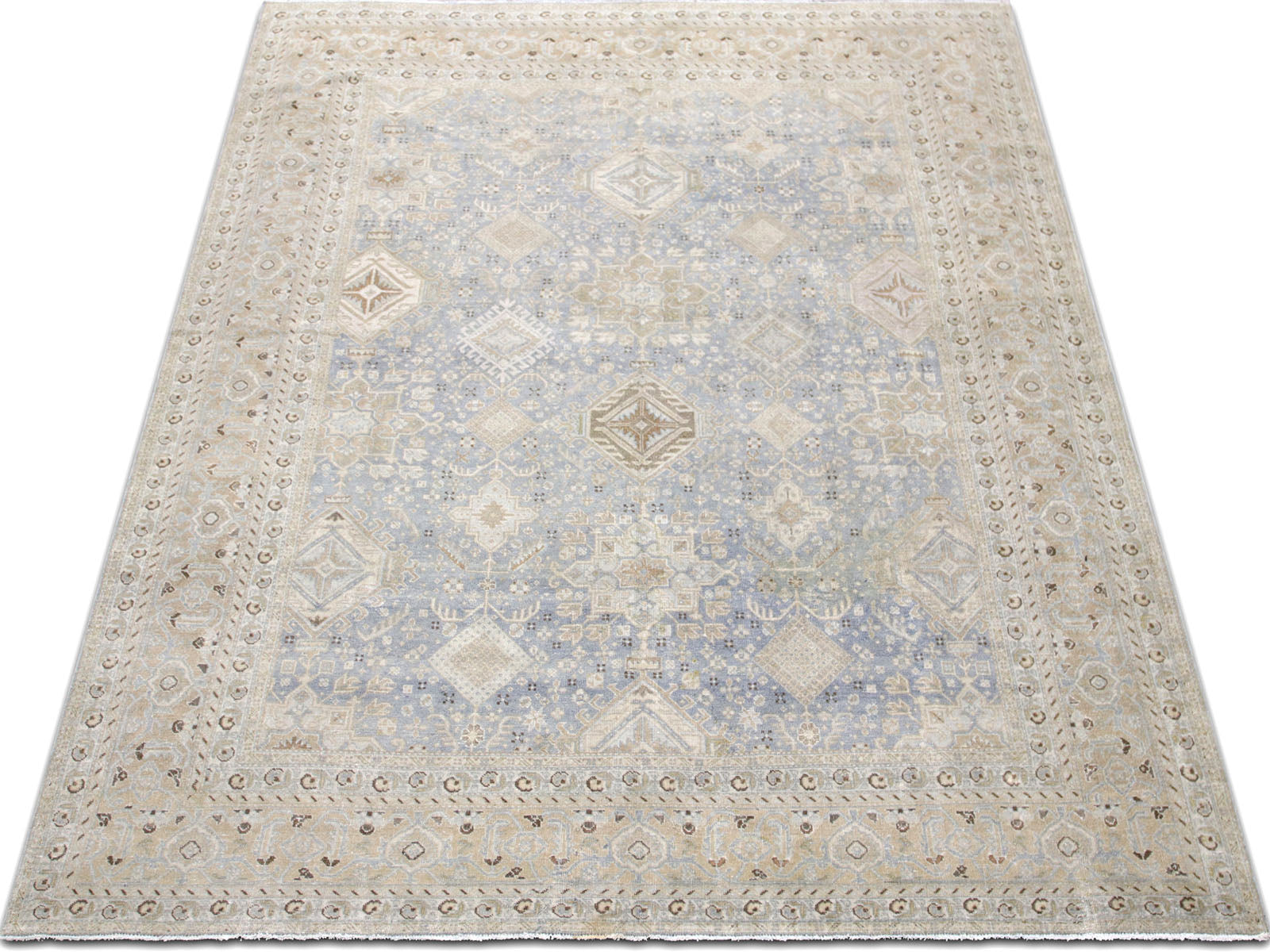 Semi Antique Persian Tabriz Rug - 7'2" x 9'10" - 240156