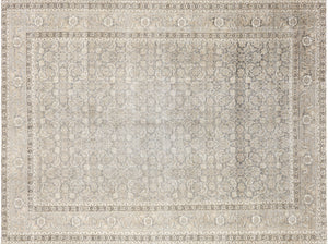 Semi Antique Persian Tabriz Rug - 7'1" x 9'6" - 240157