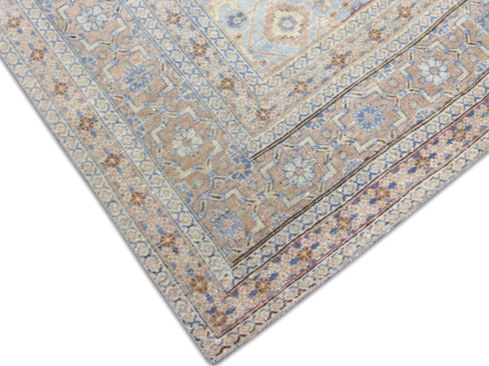 Semi Antique Persian Tabriz Rug - 7'5" x 10'10" - 240166