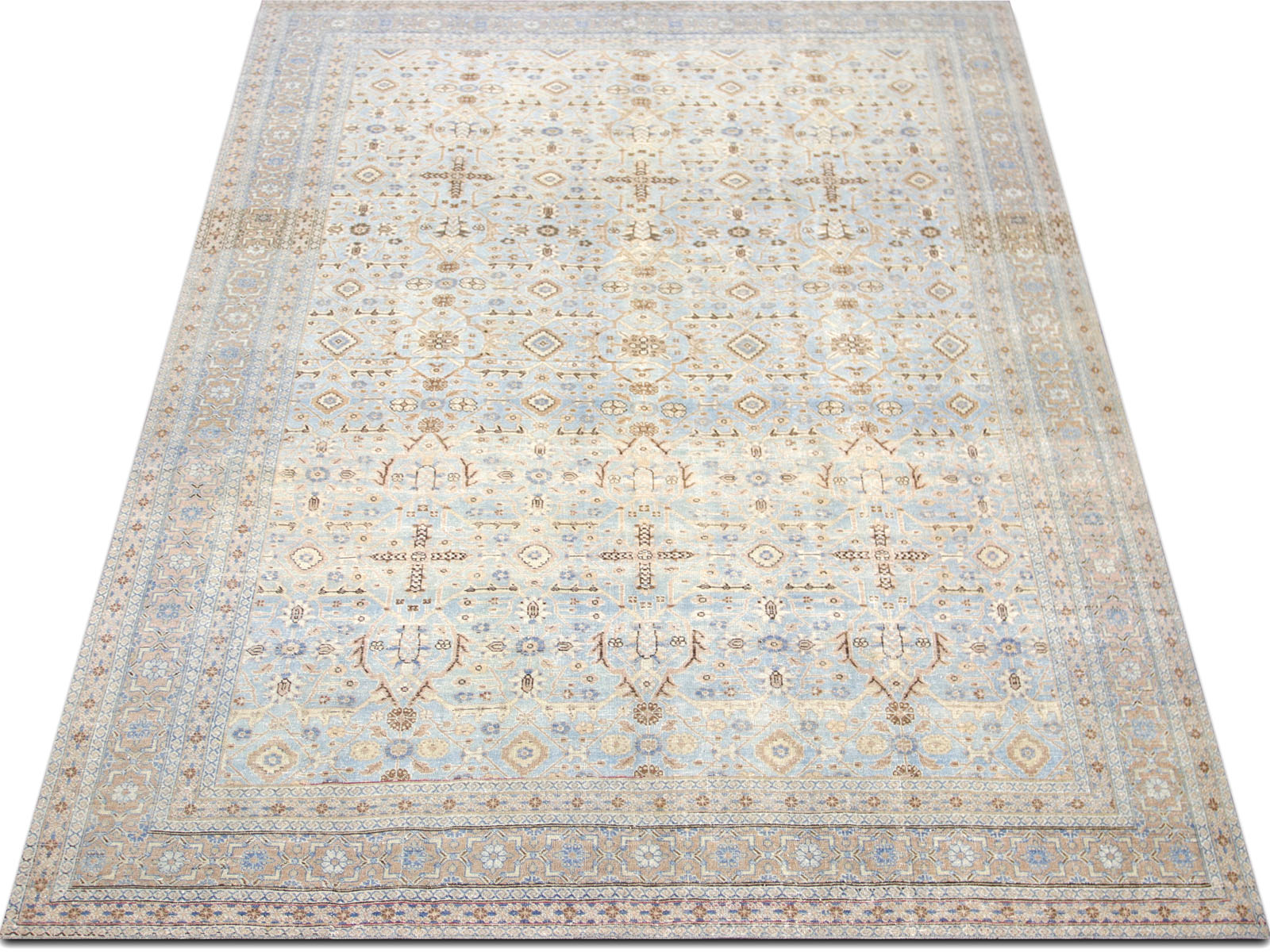 Semi Antique Persian Tabriz Rug - 7'5" x 10'10" - 240166