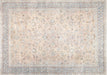 Semi Antique Persian Meshed Rug in Blue,Ecru tones and an All Over pattern. Measuring 12 feet 9 inches x 18 feet 0 inches – SKU 240168