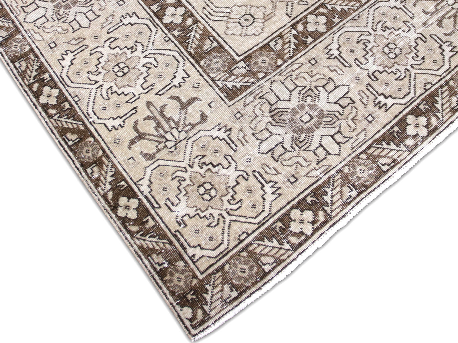 Semi Antique Persian Tabriz Rug - 8'8" x 12'8" - 240171