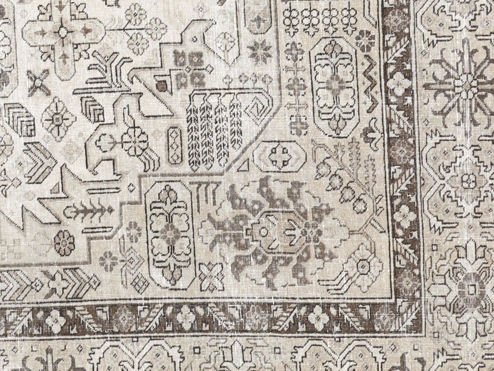 Semi Antique Persian Tabriz Rug - 8'8" x 12'8" - 240171
