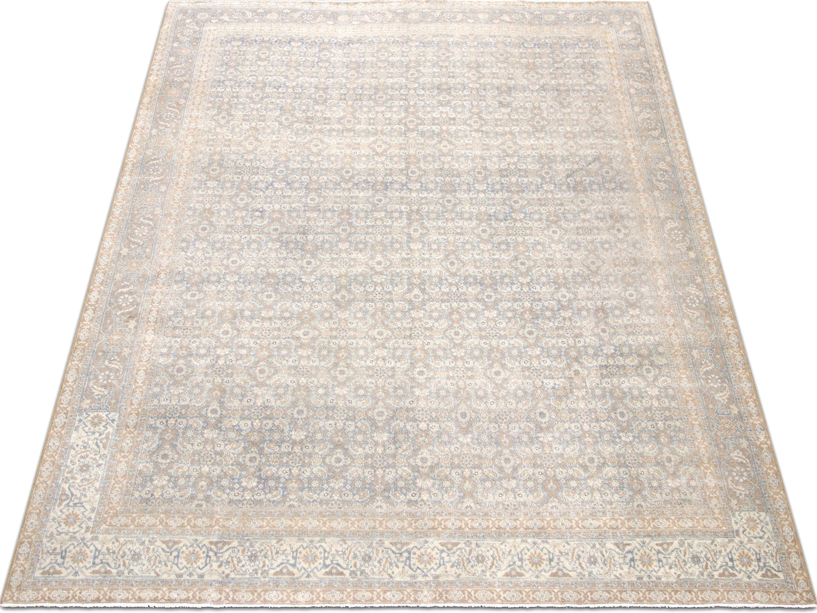 Semi Antique Persian Tabriz Rug - 8'1" x 11'5" - 240174