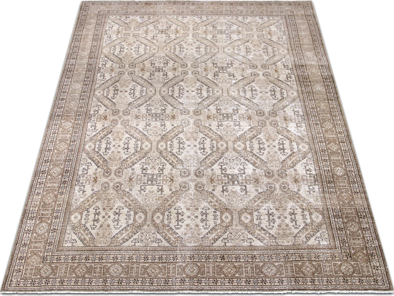 Semi Antique Persian Tabriz Rug - 7'5" x 10'6" - 240183