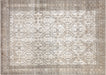 Semi Antique Persian Tabriz Rug in Ivory,Taupe tones and an Geometrical,All Over pattern. Measuring 7 feet 5 inches x 10 feet 6 inches – SKU 240183