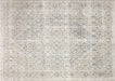 Semi Antique Persian Tabriz Rug in Taupe,Blue tones and an Herati,Medallion pattern. Measuring 8 feet 2 inches x 11 feet 5 inches – SKU 240185