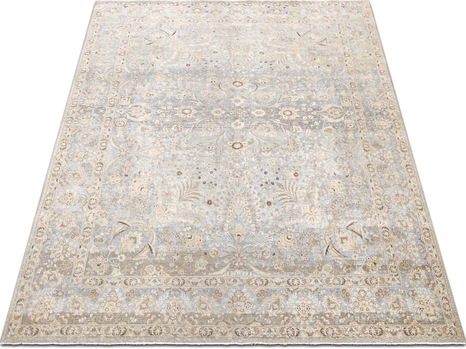 Semi Antique Persian Tabriz Rug - 9'0" x 12'5" - 240188