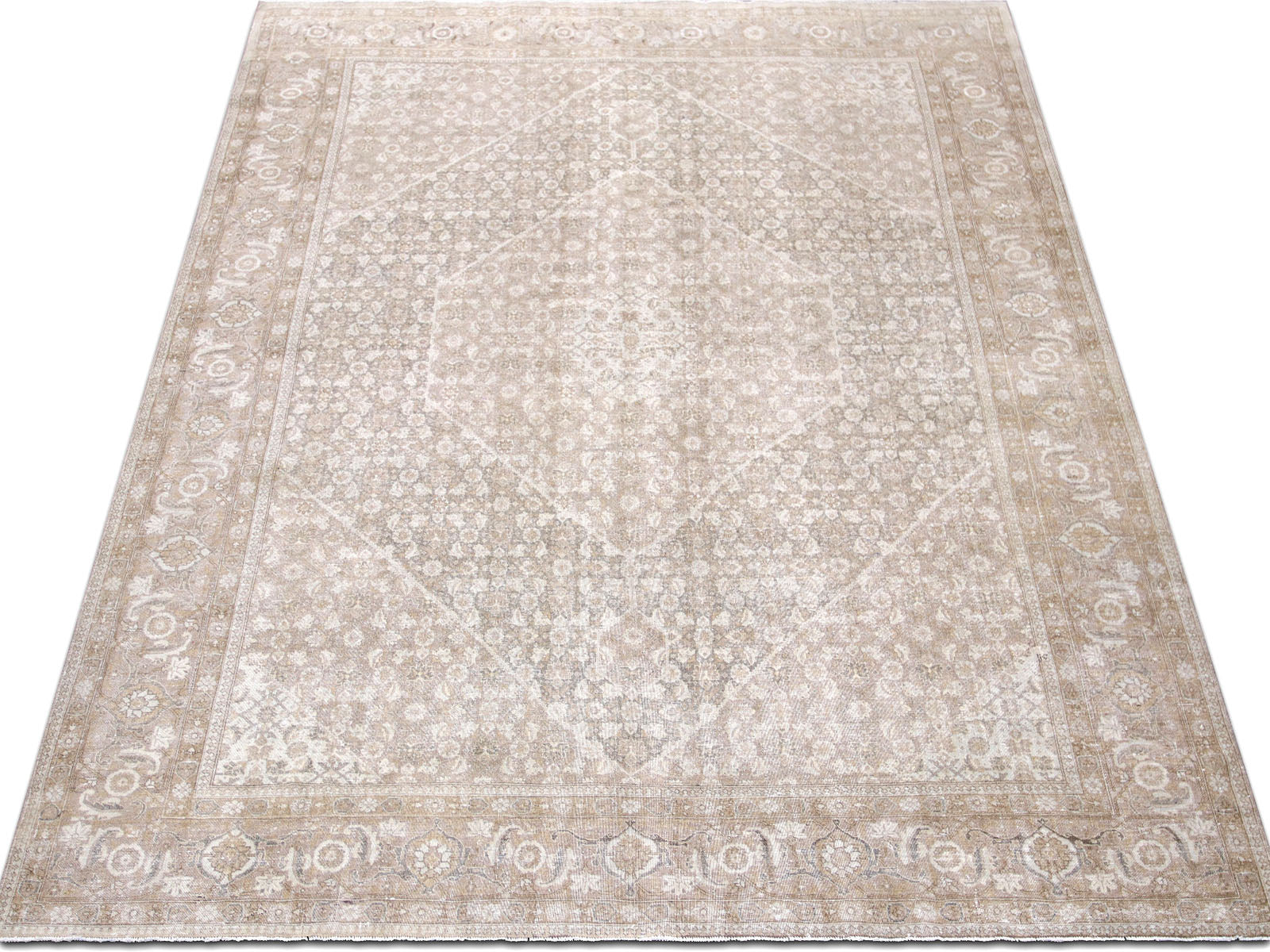 Semi Antique Persian Tabriz Rug - 9'9" x 13'0" - 240189