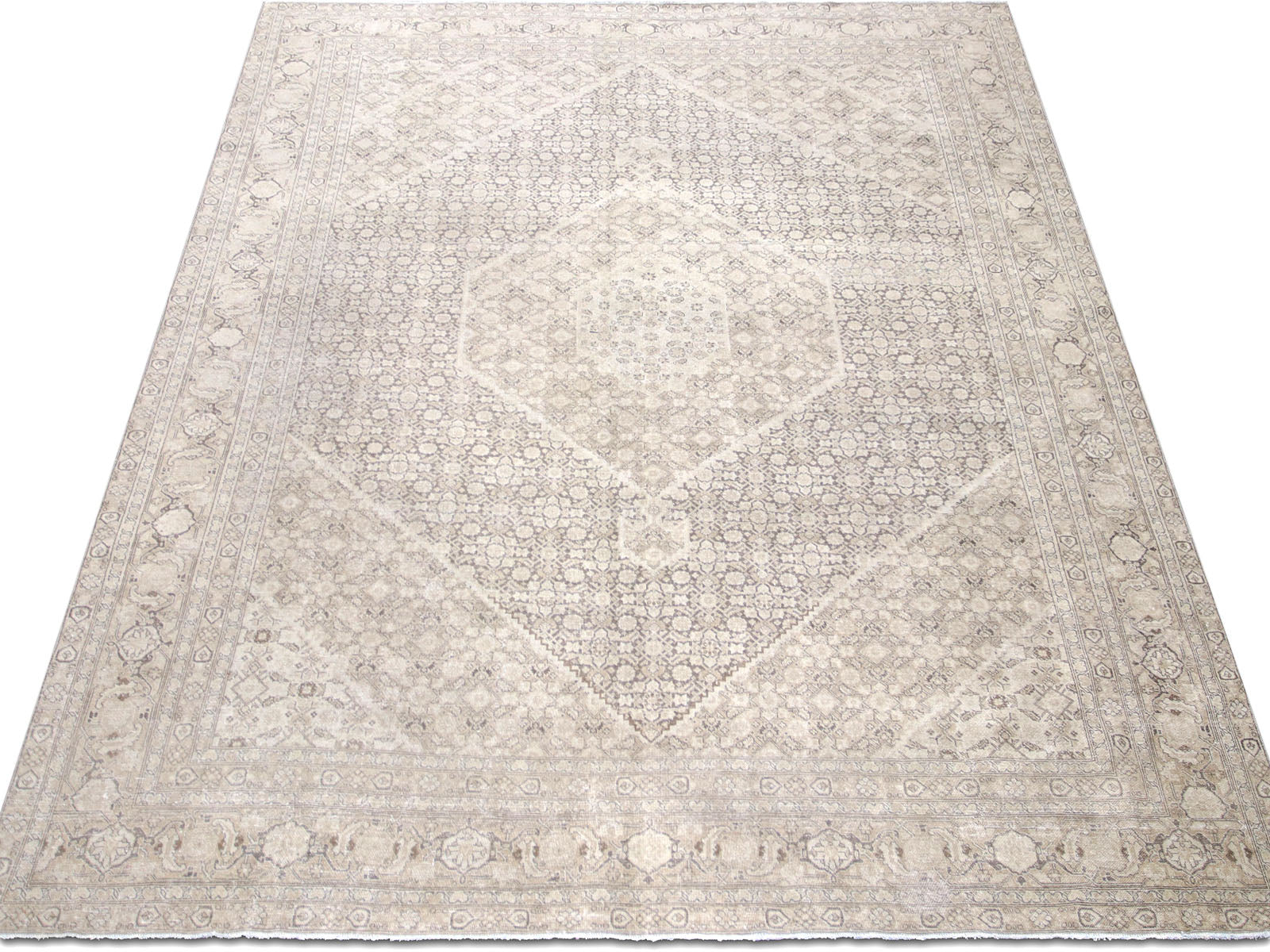 Semi Antique Persian Tabriz Rug - 10'10" x 14'4" - 240193
