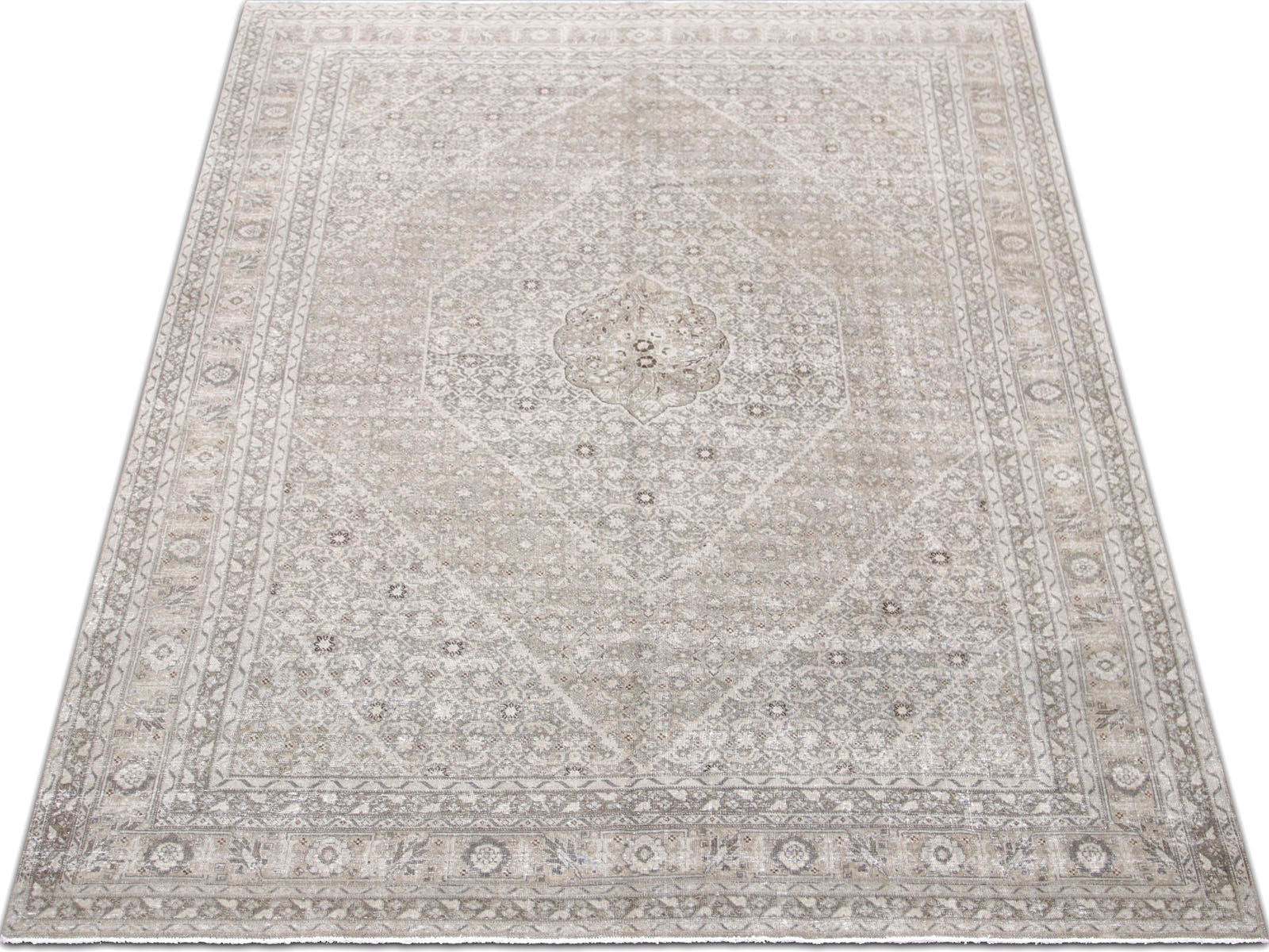 Semi Antique Persian Tabriz Rug - 8'2" x 11'8" - 240194