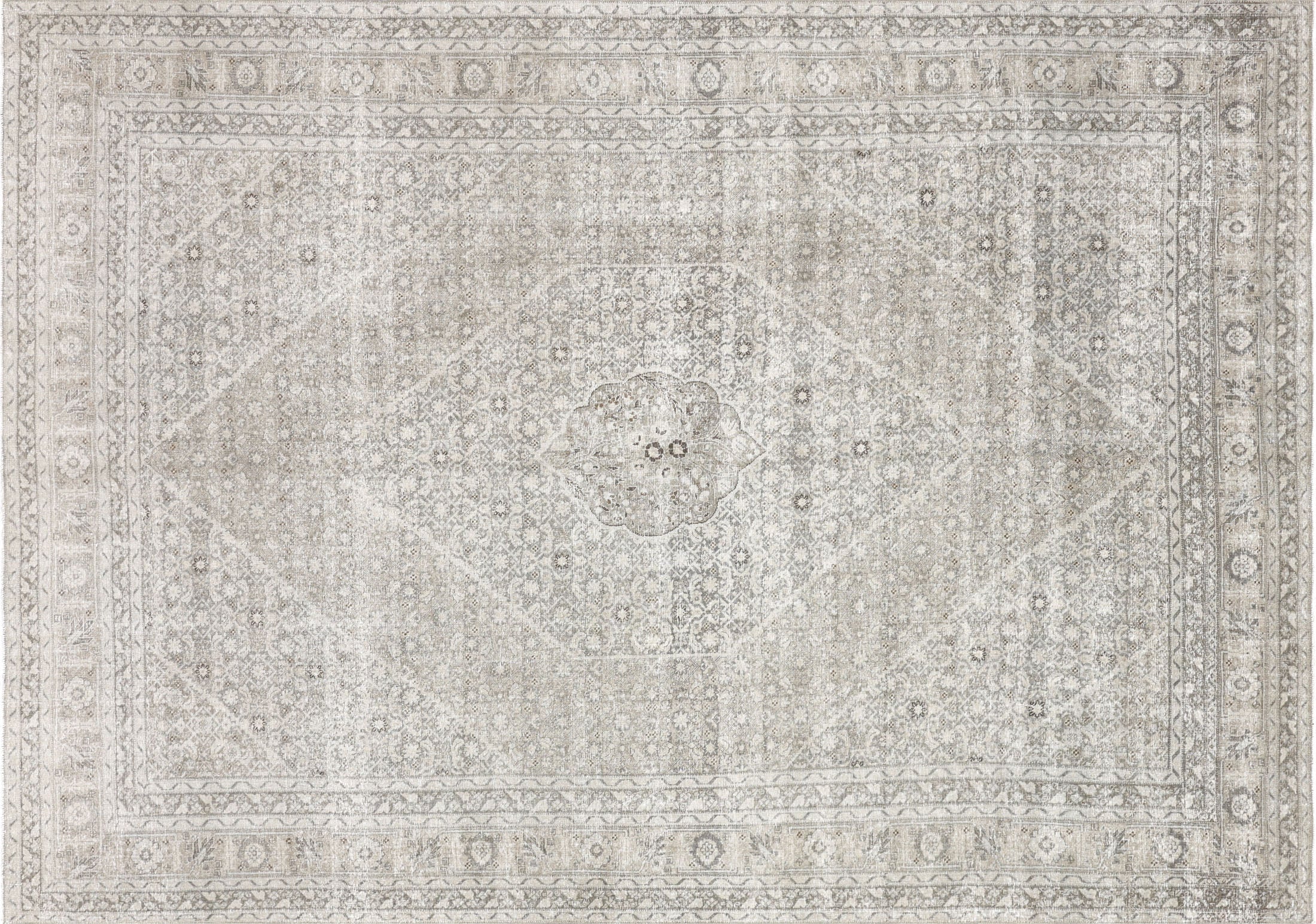 Semi Antique Persian Tabriz Rug - 8'2" x 11'8" - 240194