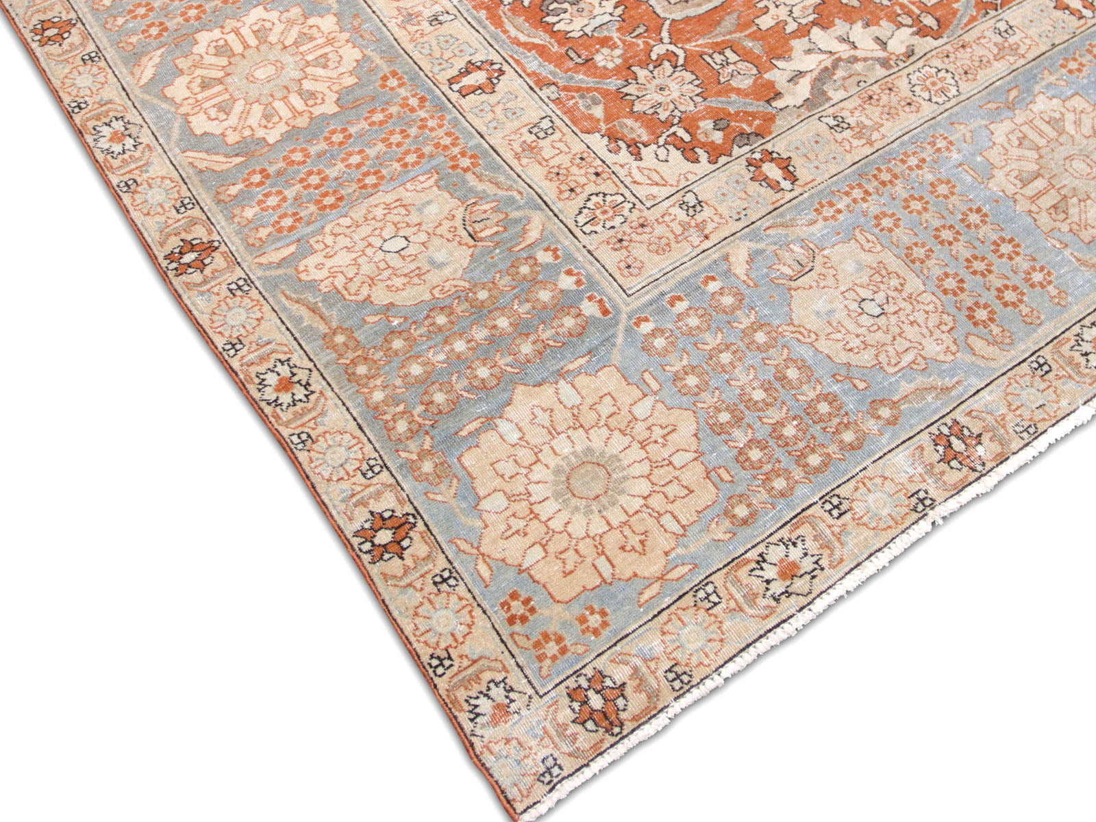 Semi Antique Persian Tabriz Rug - 10'8" x 12'10" - 240196